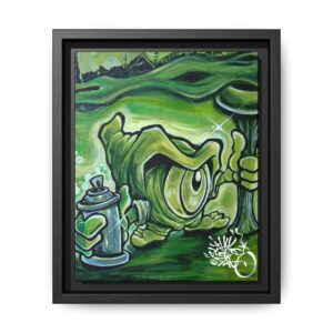 SPRAYCAN SEER  - S.F. Series - Framed Canvas Print